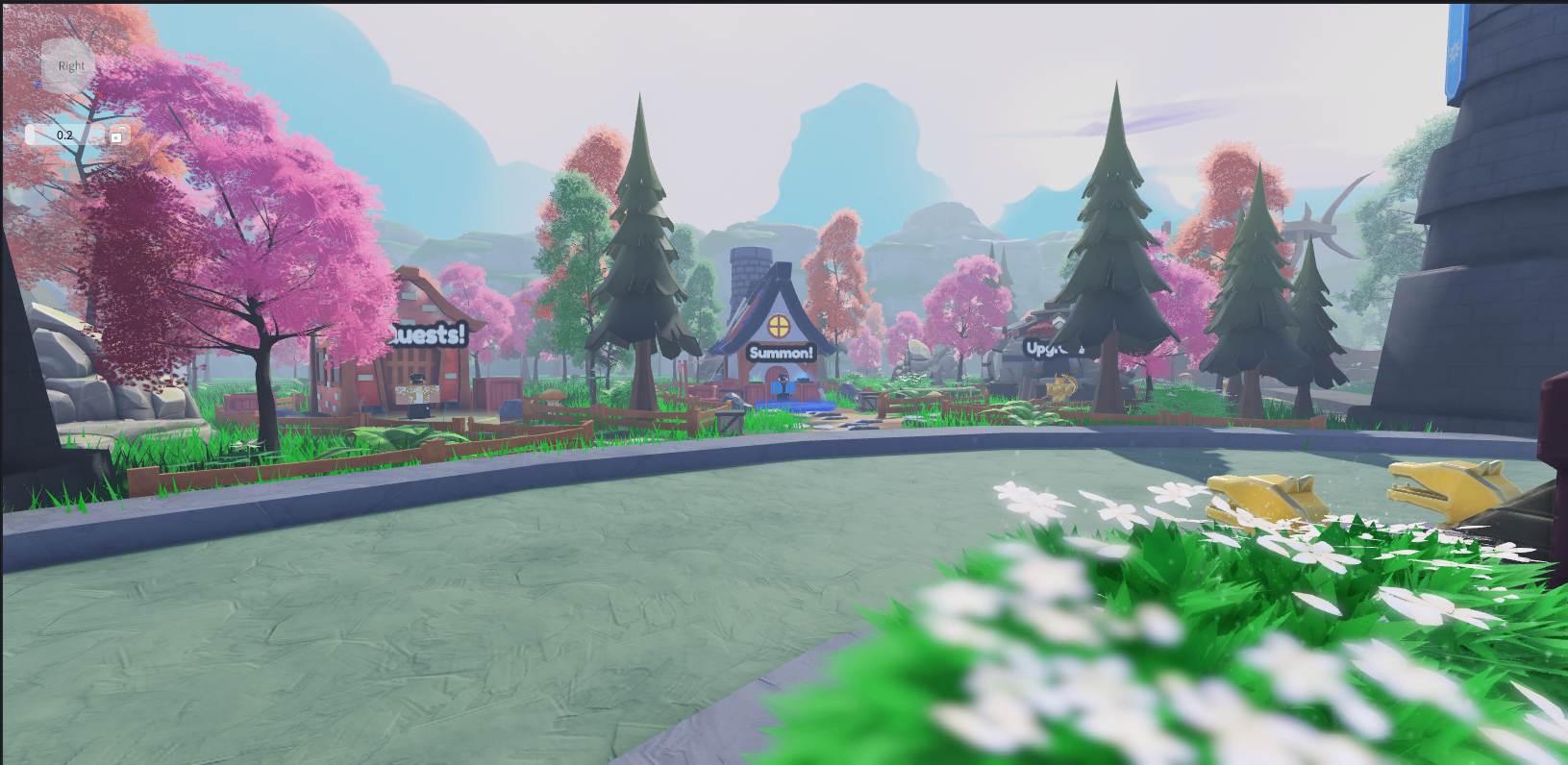 Plaza approach